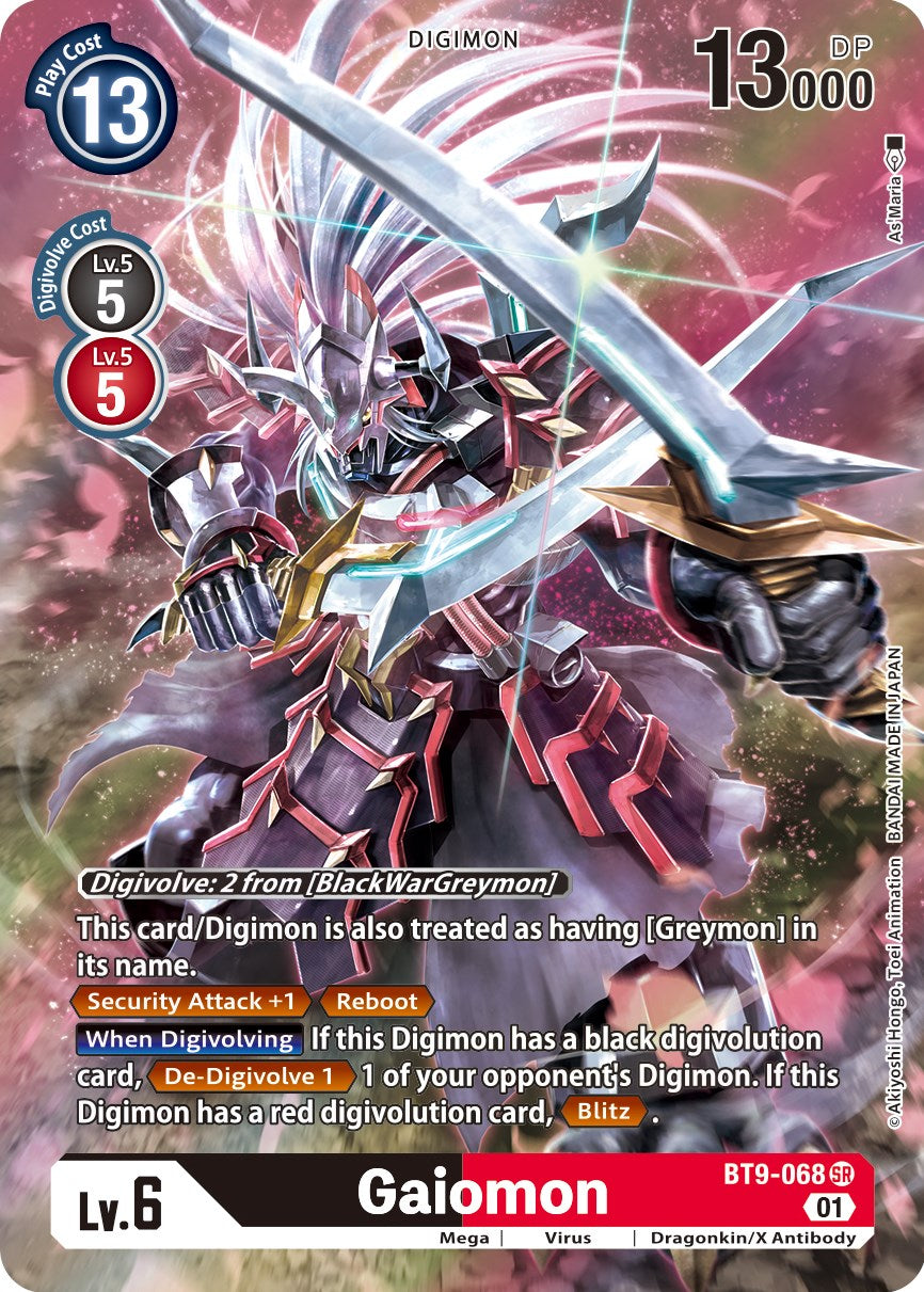 Gaiomon [BT9-068] (Alternate Art) [X Record] – The Warp Gate