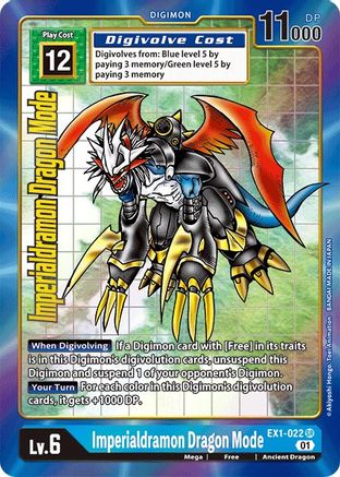 Imperialdramon Dragon Mode [EX1-022] (Alternate Art) [Classic Collecti   The Warp Gate