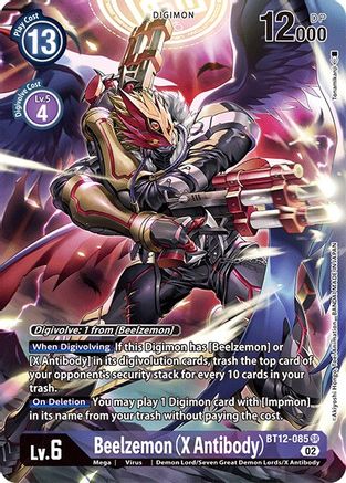 Beelzemon (X Antibody) [BT12-085] (Alternate Art) [Across Time] – The Warp  Gate