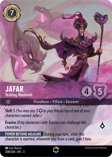 Jafar - Striking Illusionist (Alternate Art) (208/204) [Into the Inklands]