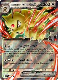 Team Rocket's Persian ex 218 - Holofoil SV10 Destined Rivals - Promo