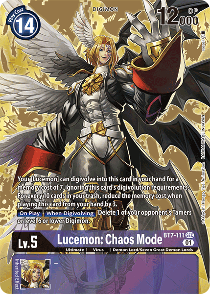 Lucemon: Chaos Mode [BT7-111] (Alternate Art) [Next Adventure] – The Warp  Gate