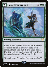 Basic Conjuration (Promo Pack) [Strixhaven: School of Mages Promos]