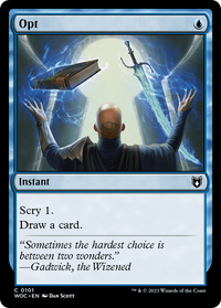 Opt [Wilds of Eldraine Commander]