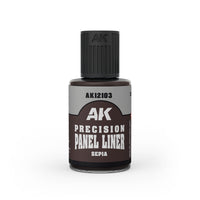 AK Interactive Precision Paneliner Sepia (30ml)