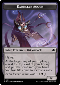Darkstar Augur -  Foil (BLB-011) - Bloomburrow Tokens