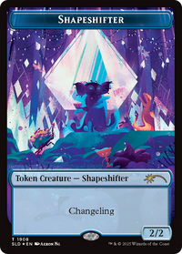 Shapeshifter Token (1908) (Double Rainbow Foil) (SLD-1908) - Secret Lair Drop Series Foil