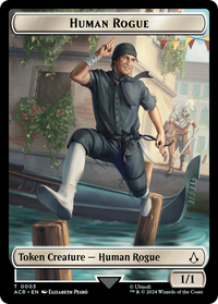 Human Rogue Token -  (ACR-003) - Assassin's Creed Tokens