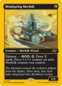 Mindspring Merfolk -  Foil (DFT-436) - Aetherdrift