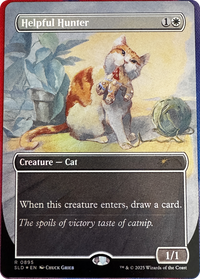 Helpful Hunter -  (Borderless) (SLD-895) - Secret Lair Drop