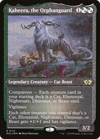 Kaheera, the Orphanguard (Foil Etched) - : (companion) Foil (MUL-112) - Multiverse Legends