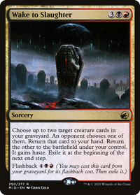Wake to Slaughter (Promo Pack) [Innistrad: Midnight Hunt Promos]