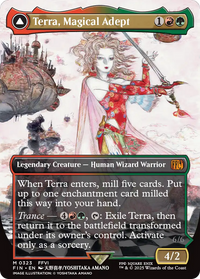 Terra, Magical Adept // Esper Terra - : (enchantment) (Borderless) Foil (FIN-323) - FINAL FANTASY