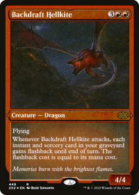 Backdraft Hellkite (Foil Etched) -  Foil (2X2-449) - Double Masters 2022