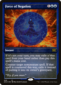 Force of Negation (Foil Etched) -  Foil (2X2-429) - Double Masters 2022