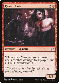 Rakish Heir [Innistrad: Crimson Vow Commander]