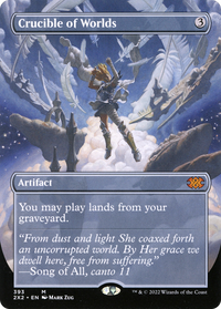 Crucible of Worlds (Borderless Alternate Art) [Double Masters 2022]