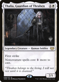 Thalia, Guardian of Thraben (Promo Pack) [Innistrad: Crimson Vow Promos]