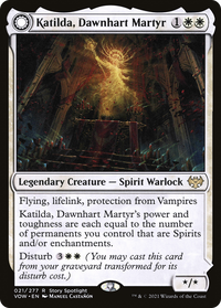 Katilda, Dawnhart Martyr // Katilda's Rising Dawn [Innistrad: Crimson Vow]