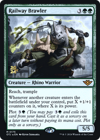 Railway Brawler [Outlaws of Thunder Junction Prerelease Promos]