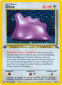 Ditto (003/62) [Fossil] 1st Edition Holofoil - Holo Rare