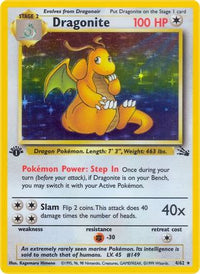 Dragonite (004/62) [Fossil] 1st Edition Holofoil - Holo Rare