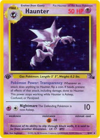 Haunter (6) (6) 006  Fossil - Holo Rare
