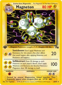Magneton (026/62) [Fossil] 1st Edition - Rare