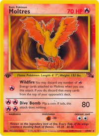 Moltres (27) (27) 027  - Unlimited Fossil - Rare