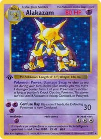 Alakazam  Base Set Shadowless - Holo Rare