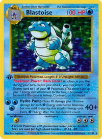 Blastoise  Base Set Shadowless - Holo Rare