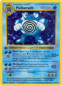 Poliwrath/102  Base Set Shadowless - Holo Rare