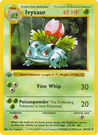 Ivysaur 030  - 1st Edition Base Set Shadowless - Uncommon