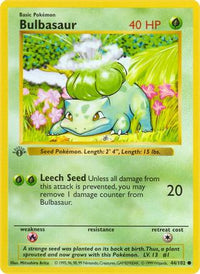 Bulbasaur 044  - Unlimited Base Set Shadowless - Common