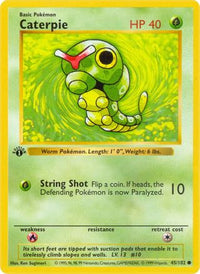 Caterpie 045  - Unlimited Base Set Shadowless - Common