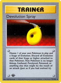 Devolution Spray/102  - 1st Edition Base Set Shadowless - Rare