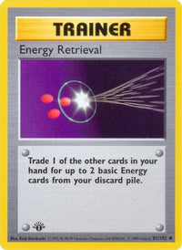 Energy Retrieval 081  - Unlimited Base Set Shadowless - Uncommon