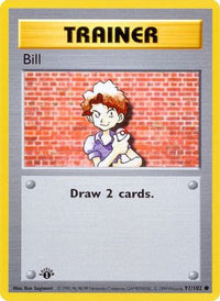 Bill 091  - 1st Edition Base Set Shadowless - Common