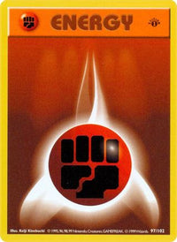 Fighting Energy 097  - Unlimited Base Set Shadowless - Common