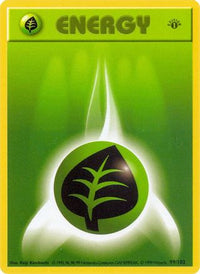 Grass Energy 099  - Unlimited Base Set Shadowless - Common
