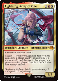 Lightning, Army of One -  Foil (FIN-233) - FINAL FANTASY