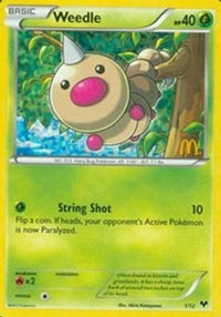 Weedle - 1/12/12  - Holofoil McDonalds Promos 2014 - Promo