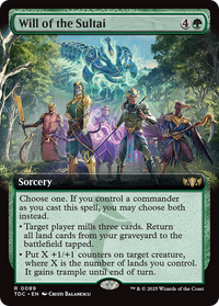 Will of the Sultai (Extended Art) [Tarkir: Dragonstorm Commander]