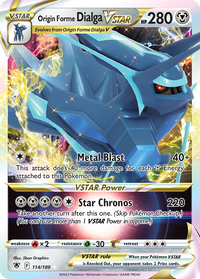 Origin Forme Dialga VSTAR 114  - Holofoil SWSH10 Astral Radiance - Ultra Rare
