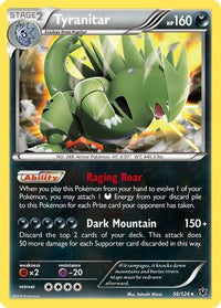 Tyranitar 056  - Holofoil XY  Fates Collide - Holo Rare
