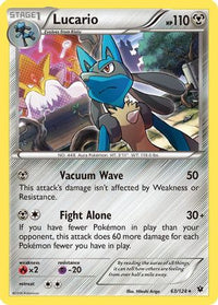Lucario (63) (63) 063  - Holofoil XY  Fates Collide - Holo Rare