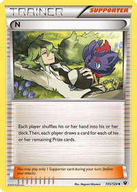 N (Supporter) 105  XY  Fates Collide - Uncommon