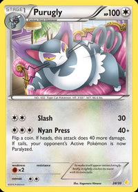 Purugly (24)  XY Trainer Kit Pikachu Libre & Suicune - Common