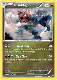 Druddigon 083  XY  Steam Siege - Rare
