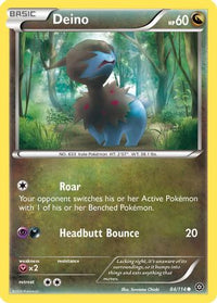 Deino 084  XY  Steam Siege - Common